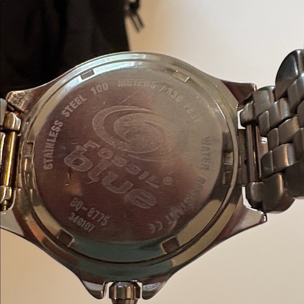 Fossil Men's Silver Stainless Steel Chronograph with White Dial - Picture 4 of 4
